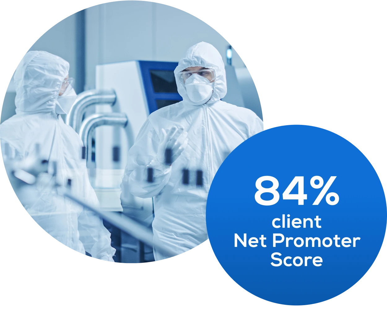 aerospace-bubbles-1 84% Client Net Promoter Score